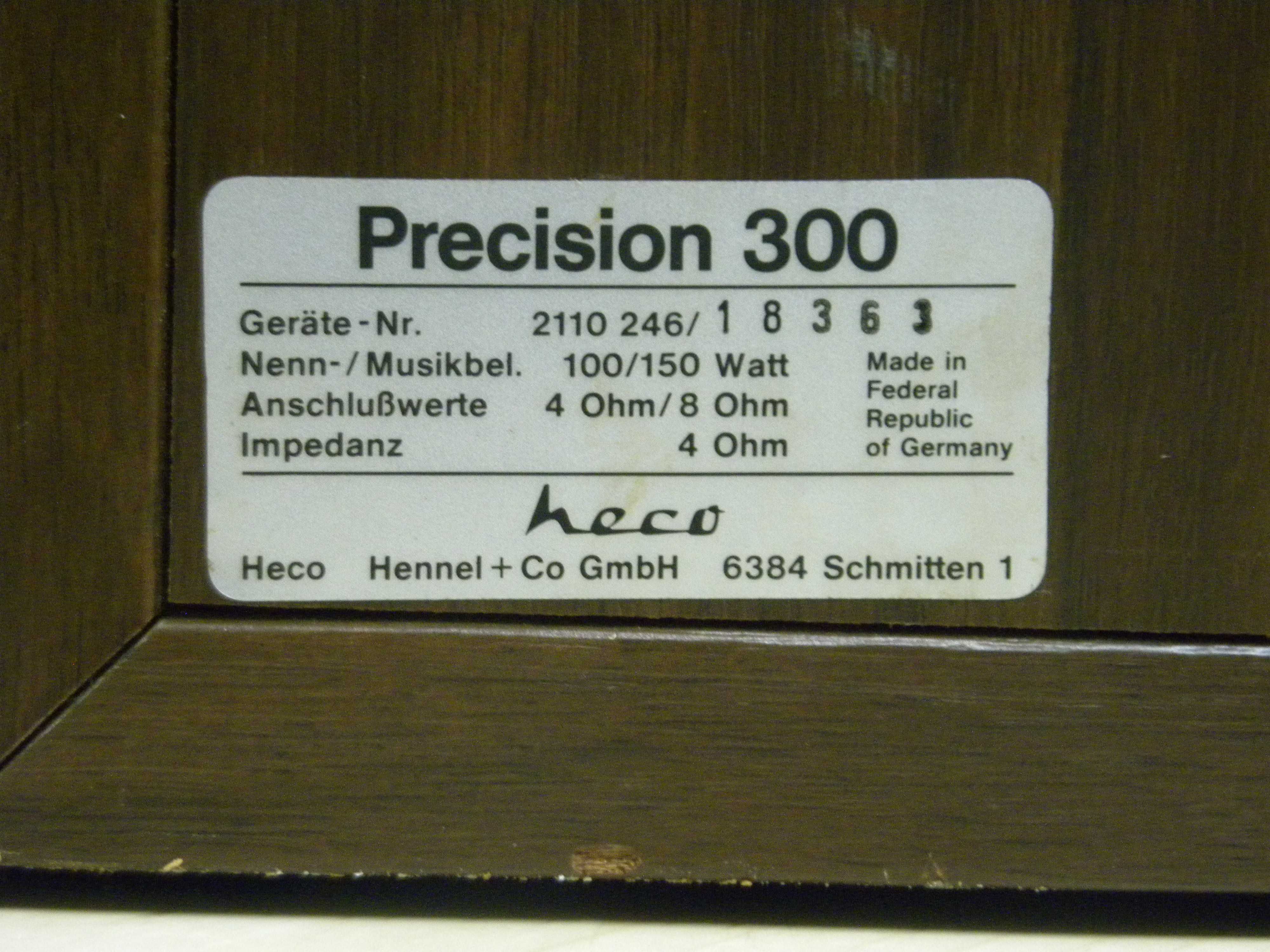 Vintage Heco Precision 300 (1981-82)