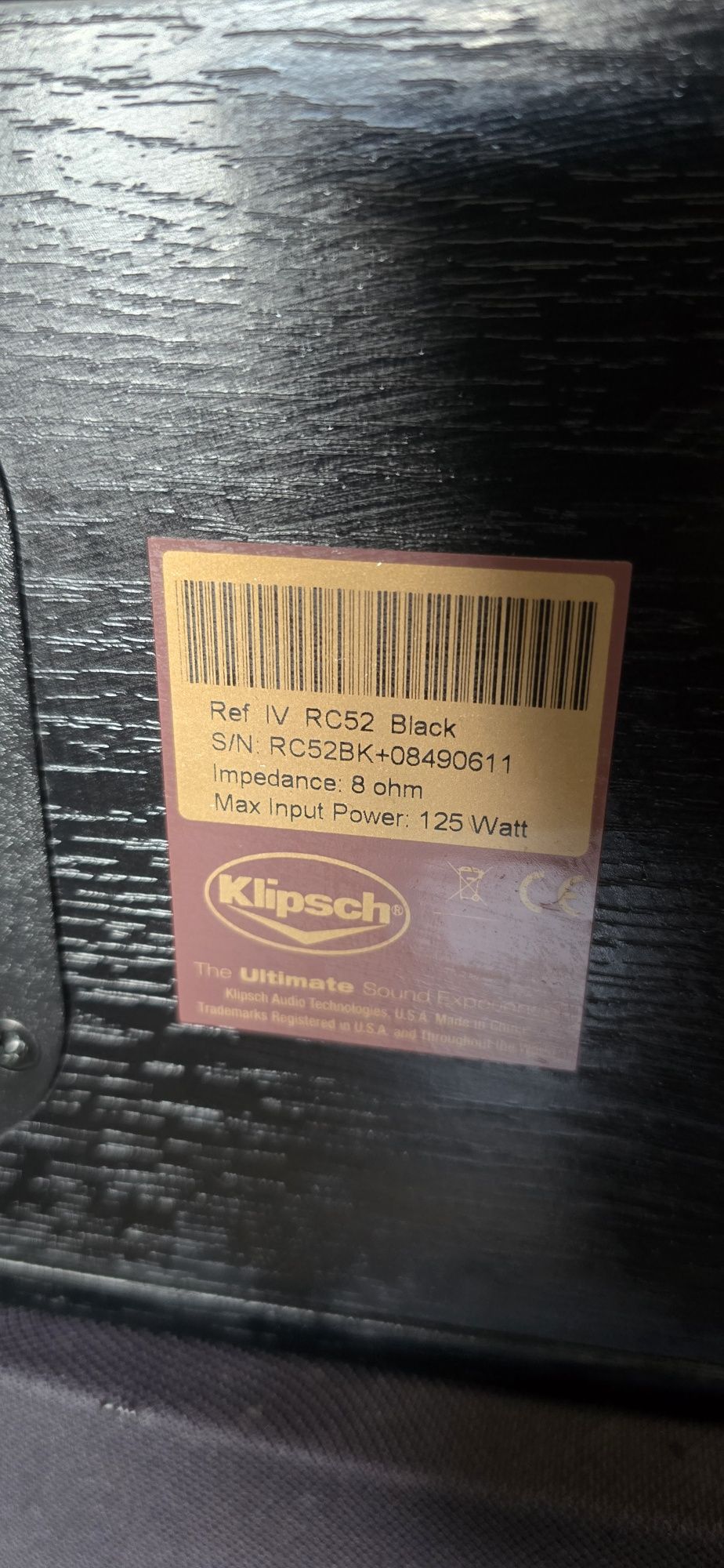 Klipsch rc52  голяма централна колона