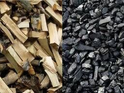 Уголь в мешках дрова доставка