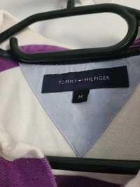 Tricou Tommy (Tommy Hilfiger) femei Mov/Alb (foarte frumos) Marimea M