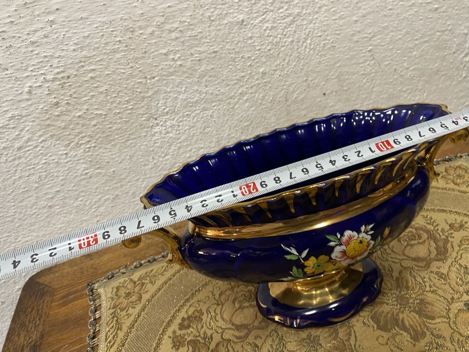 Италианси порцеланов съд ваза - жардиера