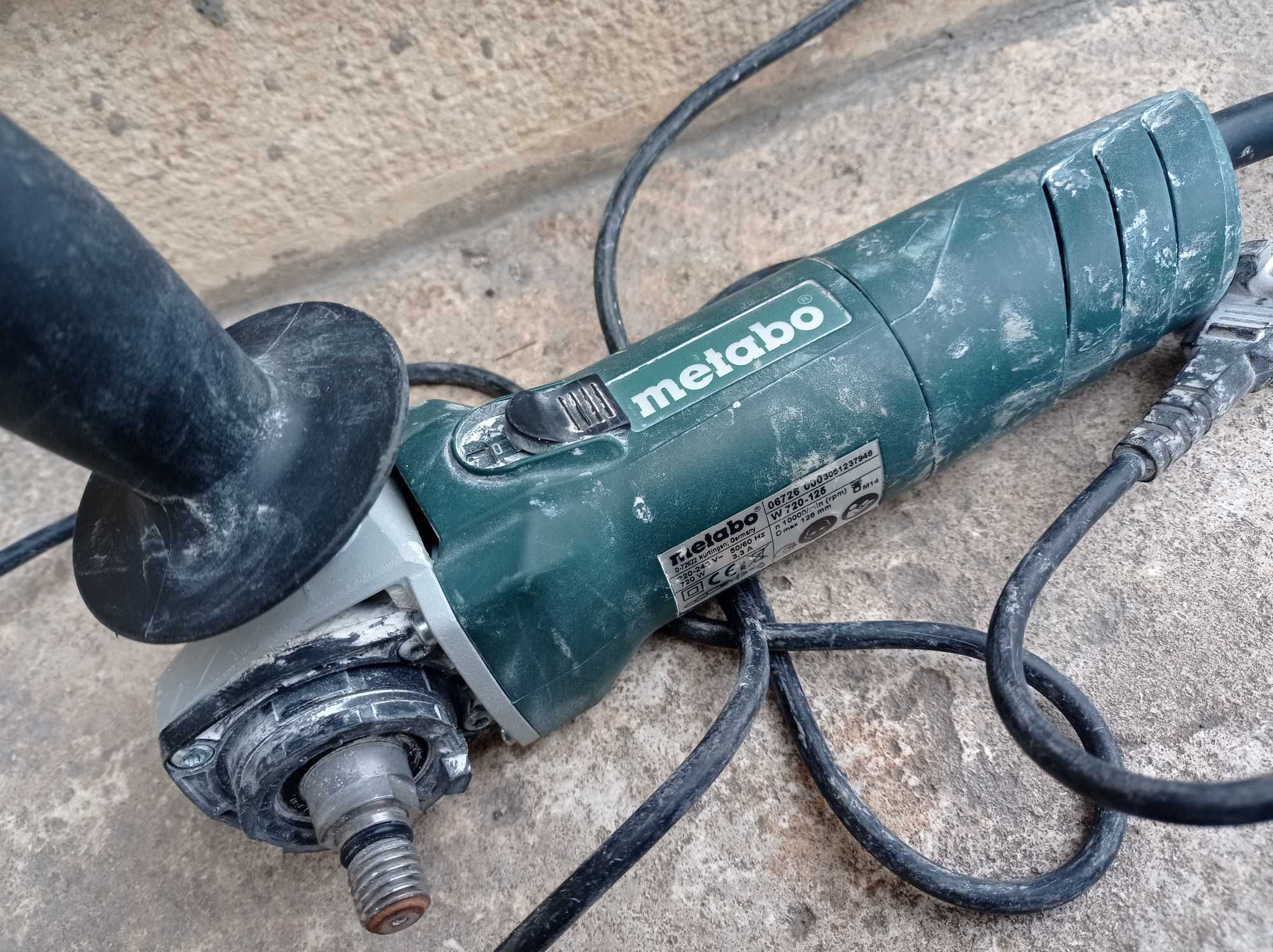 Ъглошлайф METABO 720 вата - за ремонт