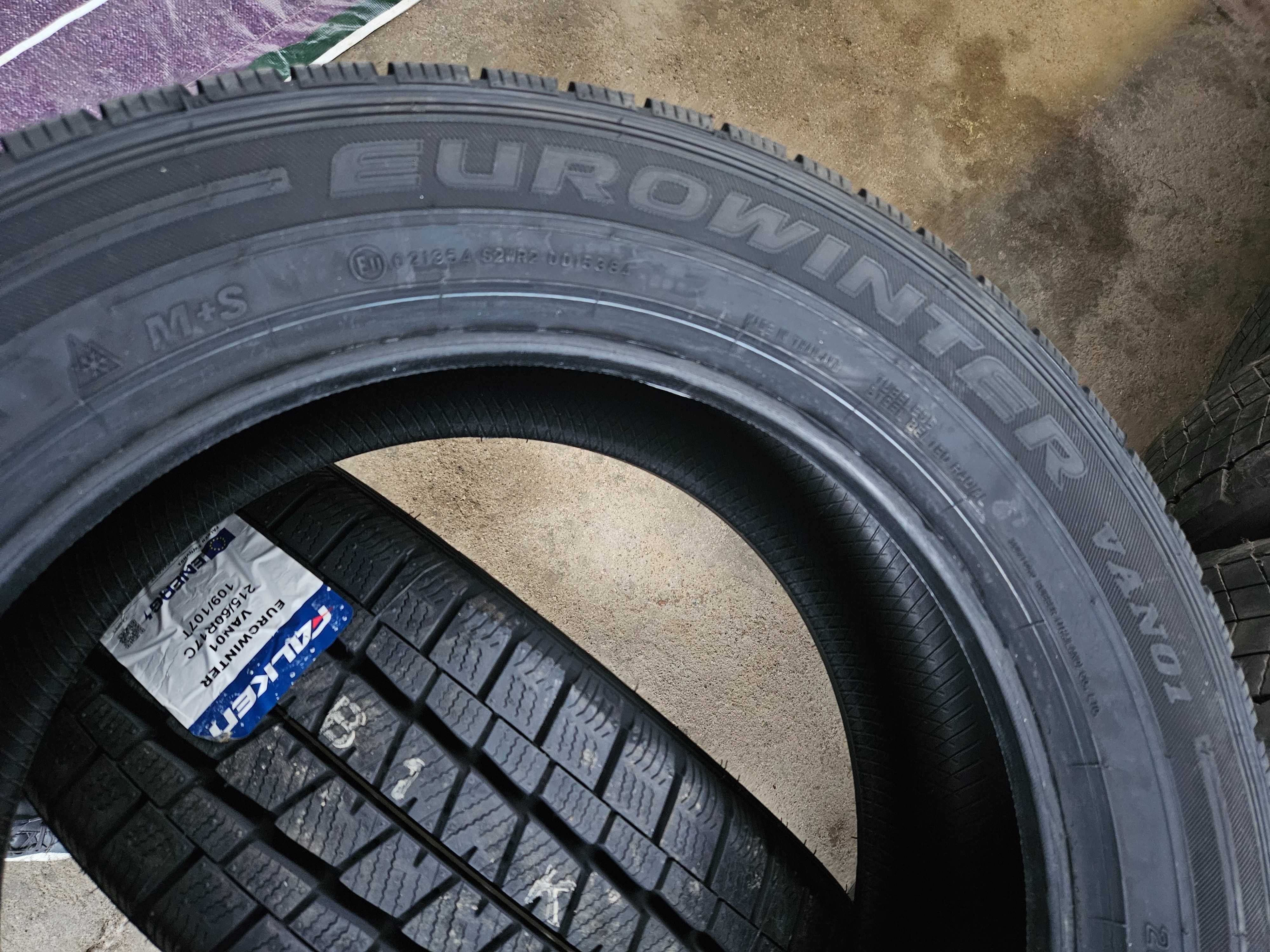2 Нови бусови зимни гуми 215/60 R17C Falken EuroWinter 109T DOT1624