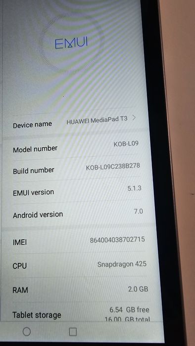 Tableta huawei mediapad t3 7