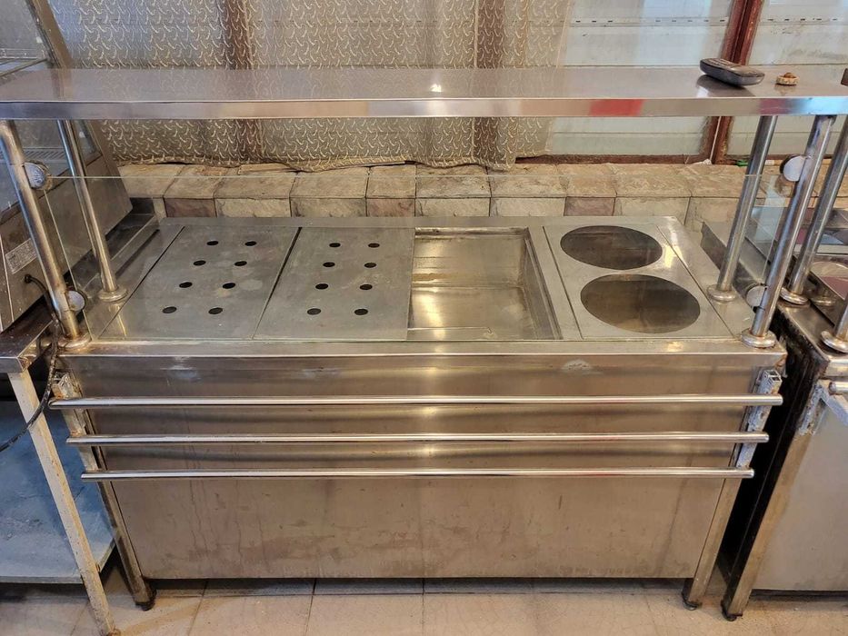 Мармит тепловой нержавейка на 4 блюда, цена 140 000 тг.