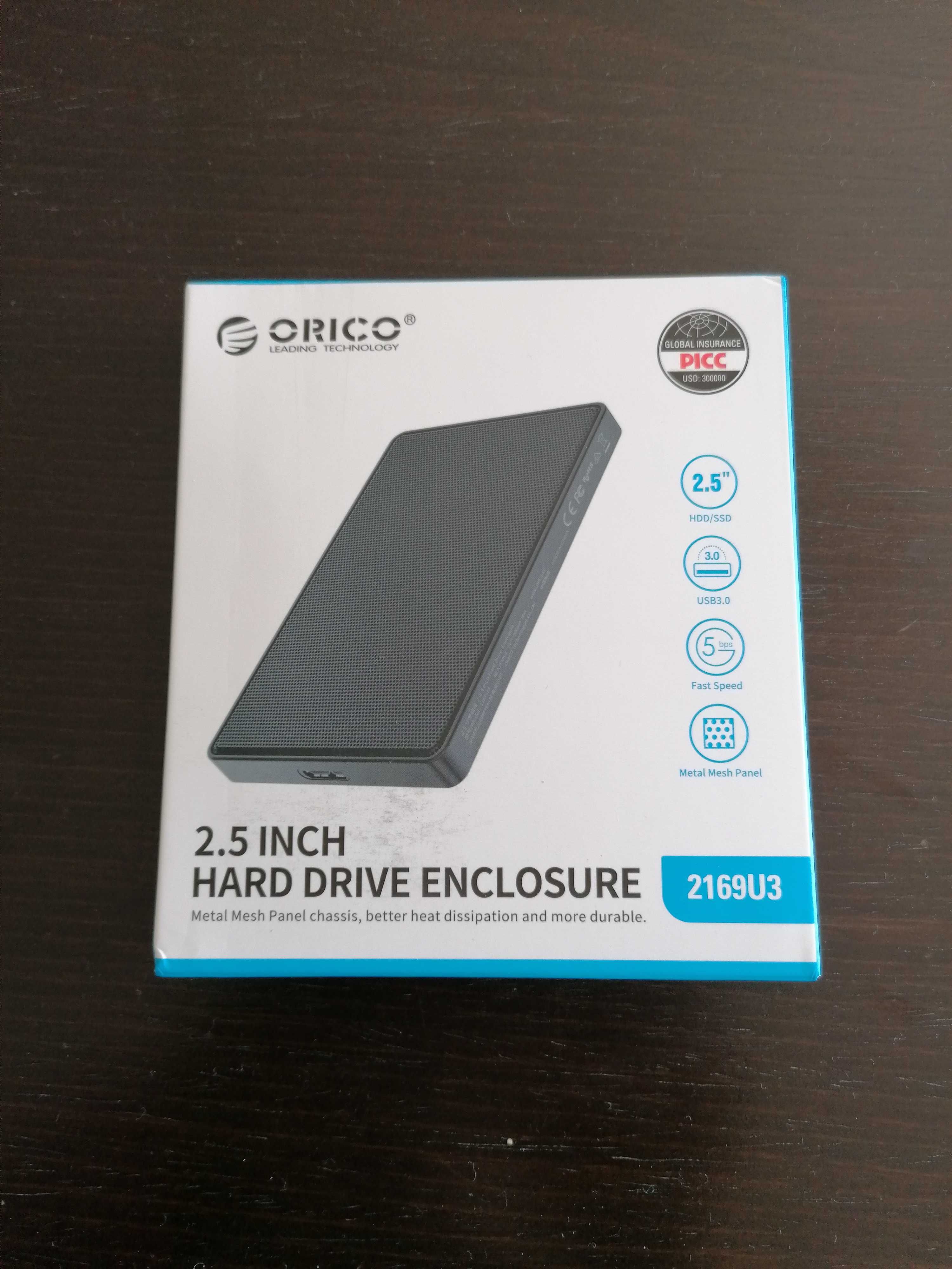 Кутия с кабел за хард диск 2,5 USB 3.0 HDD или SSD - Оrico