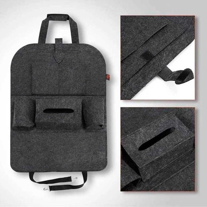 Текстилен органайзер за седалка на автомобил - 4 Цвята.