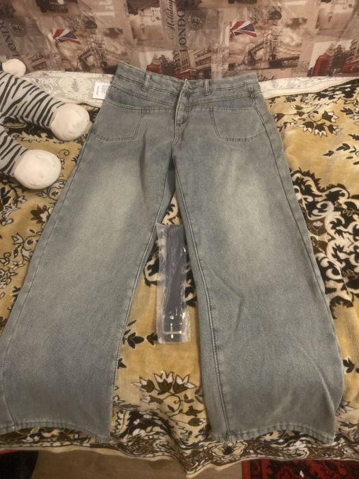 Штаны серые из китая с ремнём 2XL