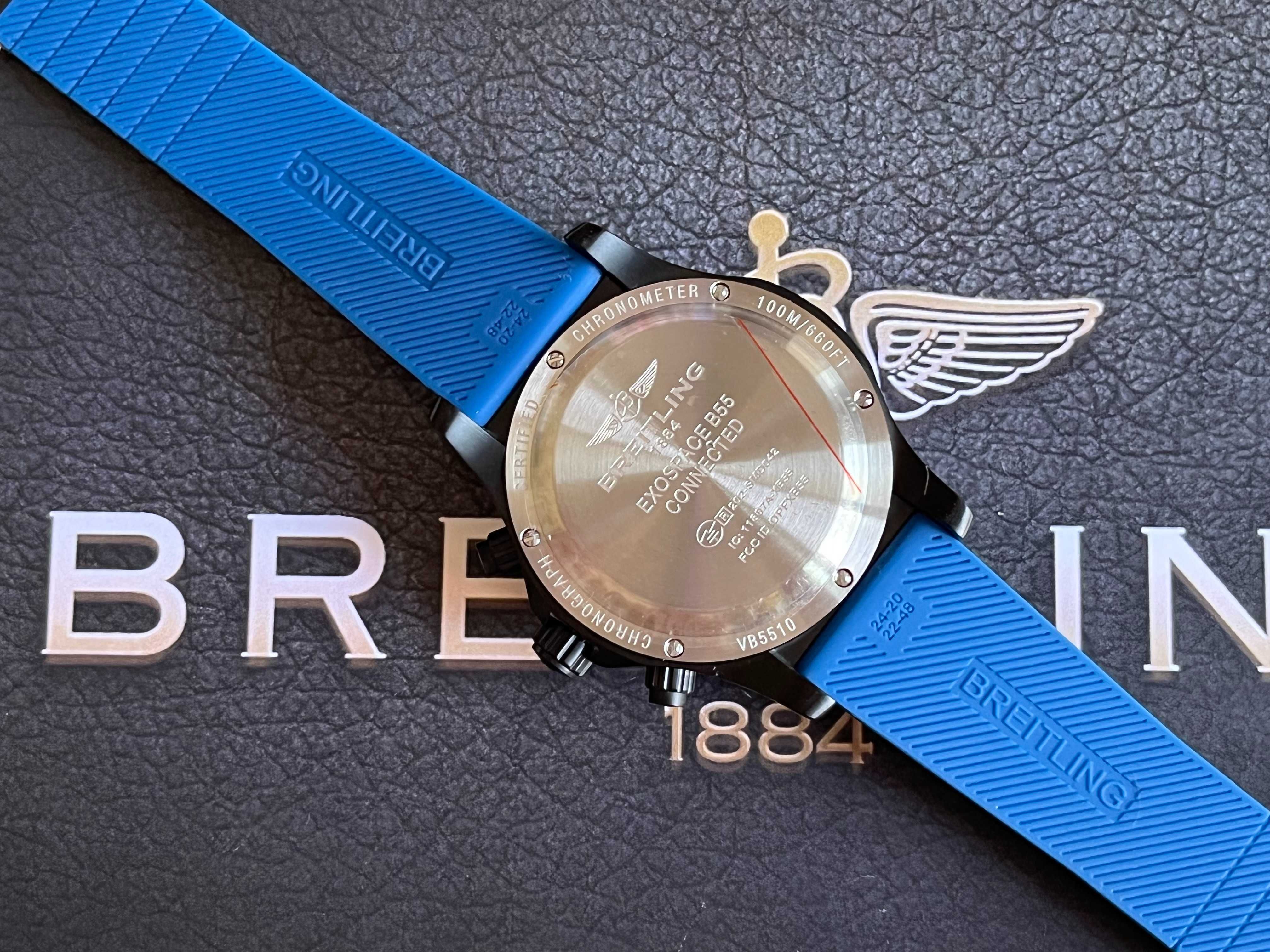 Уникален BREITLING EXOSPACE B55 BLUE edition Chronographe 48мм каса