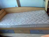 Юношеско легло + нощно шкафче + ракла + подматрачна рамка и матрак