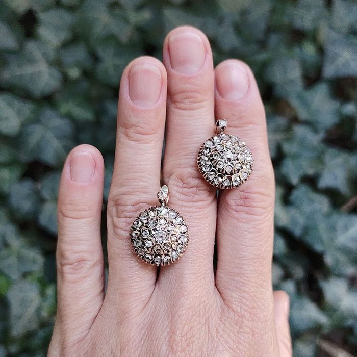 cercei Franta sec. XIX, diamante 1.10 ct, certificat