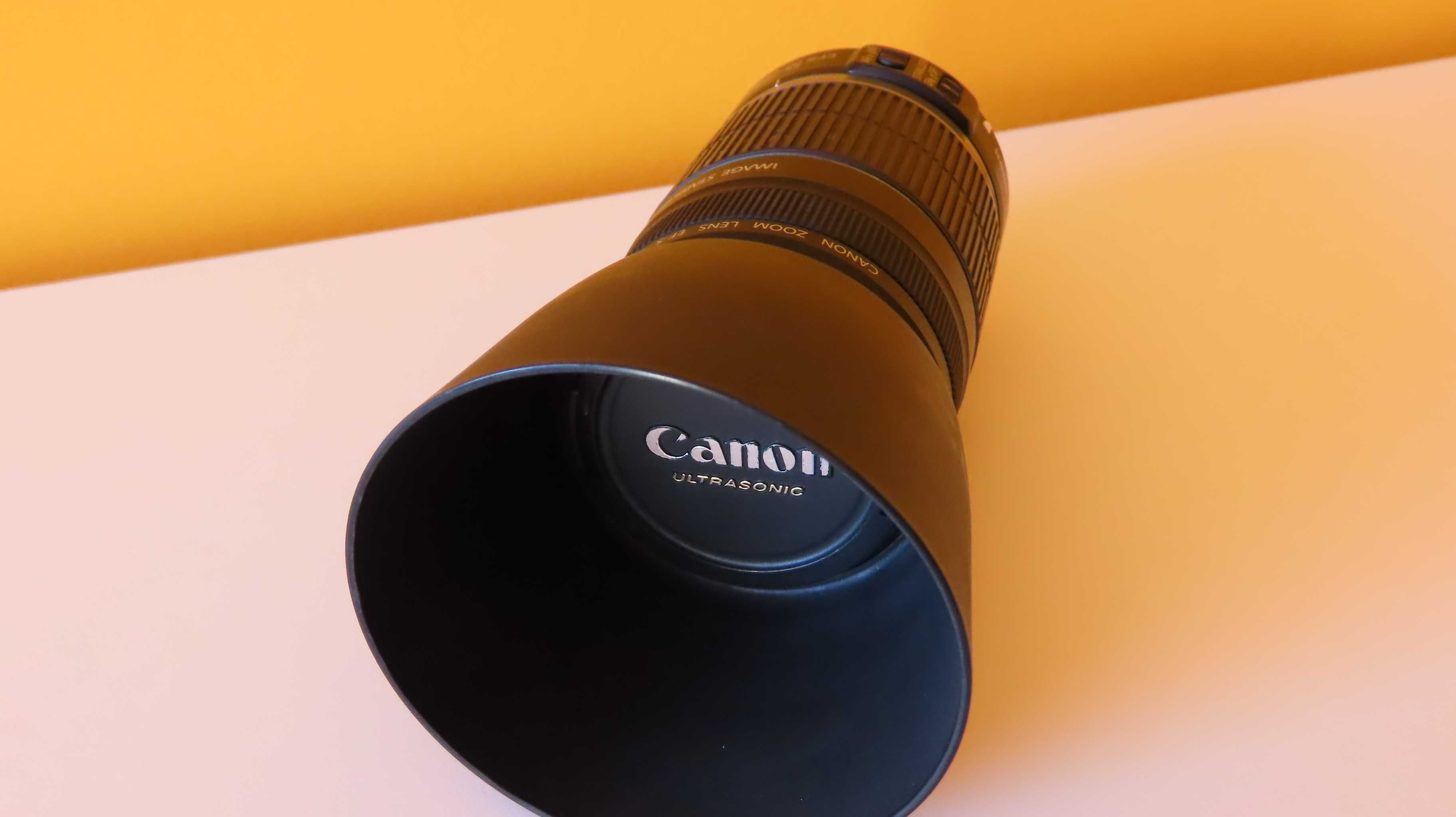 Обектив Canon EF-S 55-250mm f/4-5.6 IS + сенник