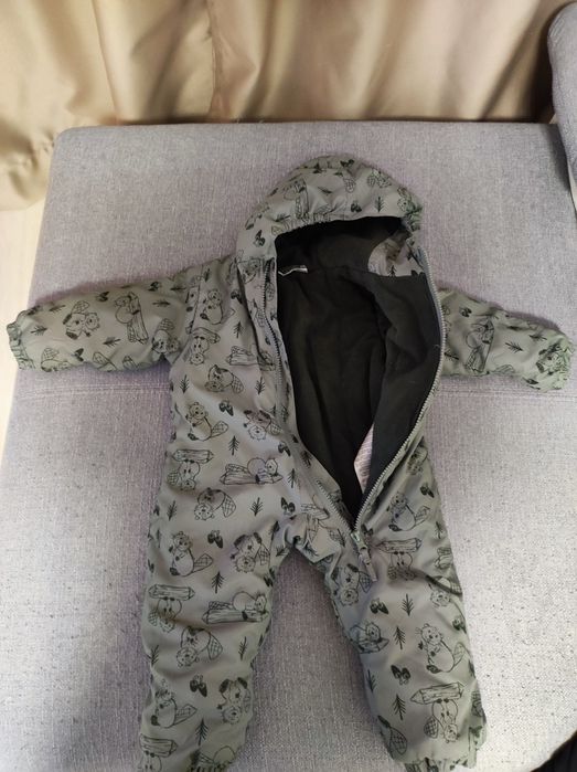 Combinezon salopeta bebeluș gros iarna