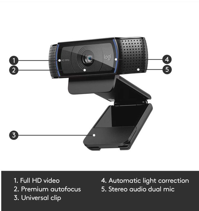 Camera Logitech HD Pro Webcam C920 Full HD 1080p Autofocus ca Noua!