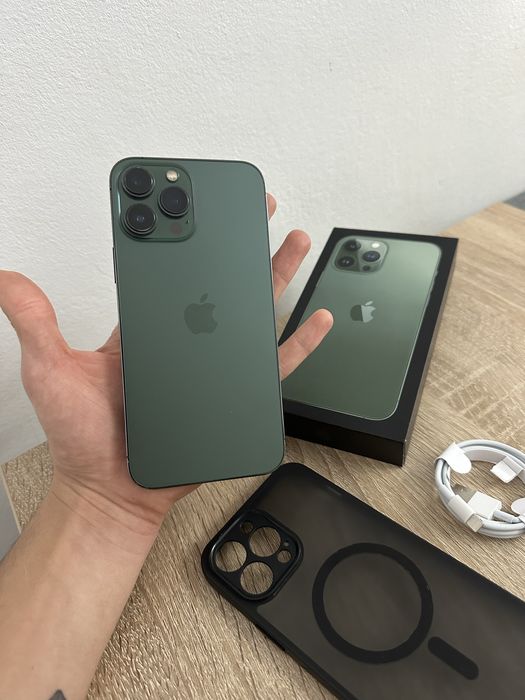 iPhone 13 Pro Max 256GB Green/Verde Fullbox+husa 12 14 s22 s23 ultra