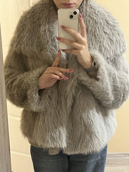 Палто от изкуствен косъм