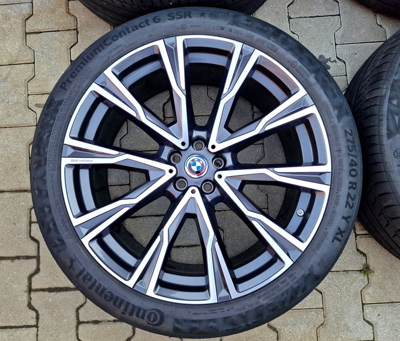Jante BMW pe 22 INDIVIDUAL X7 G07 XM X6 G06 X5 G05 anvelope roti jenti