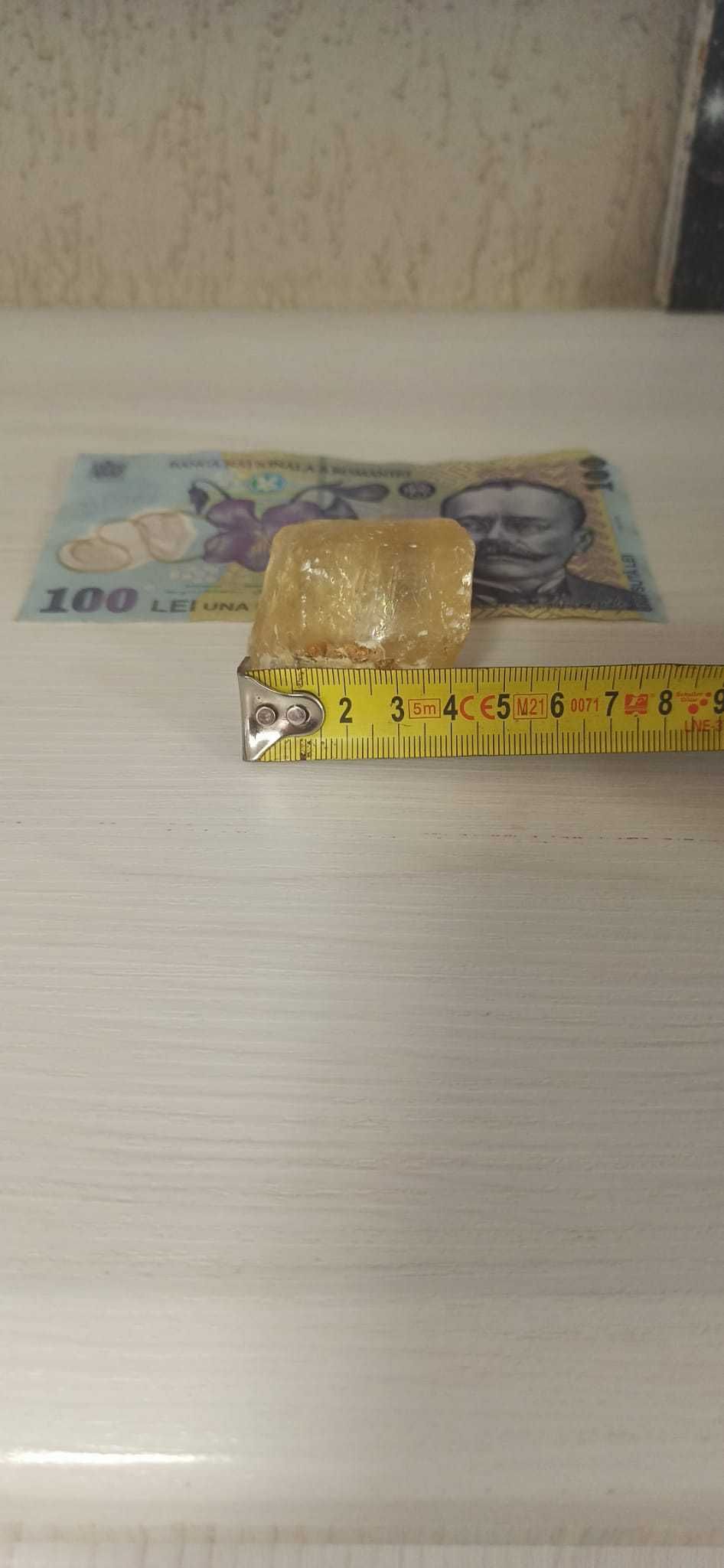 Cristal | Mineral - Calcit galben (piatră brută) 87,5 g, 3-4 cm