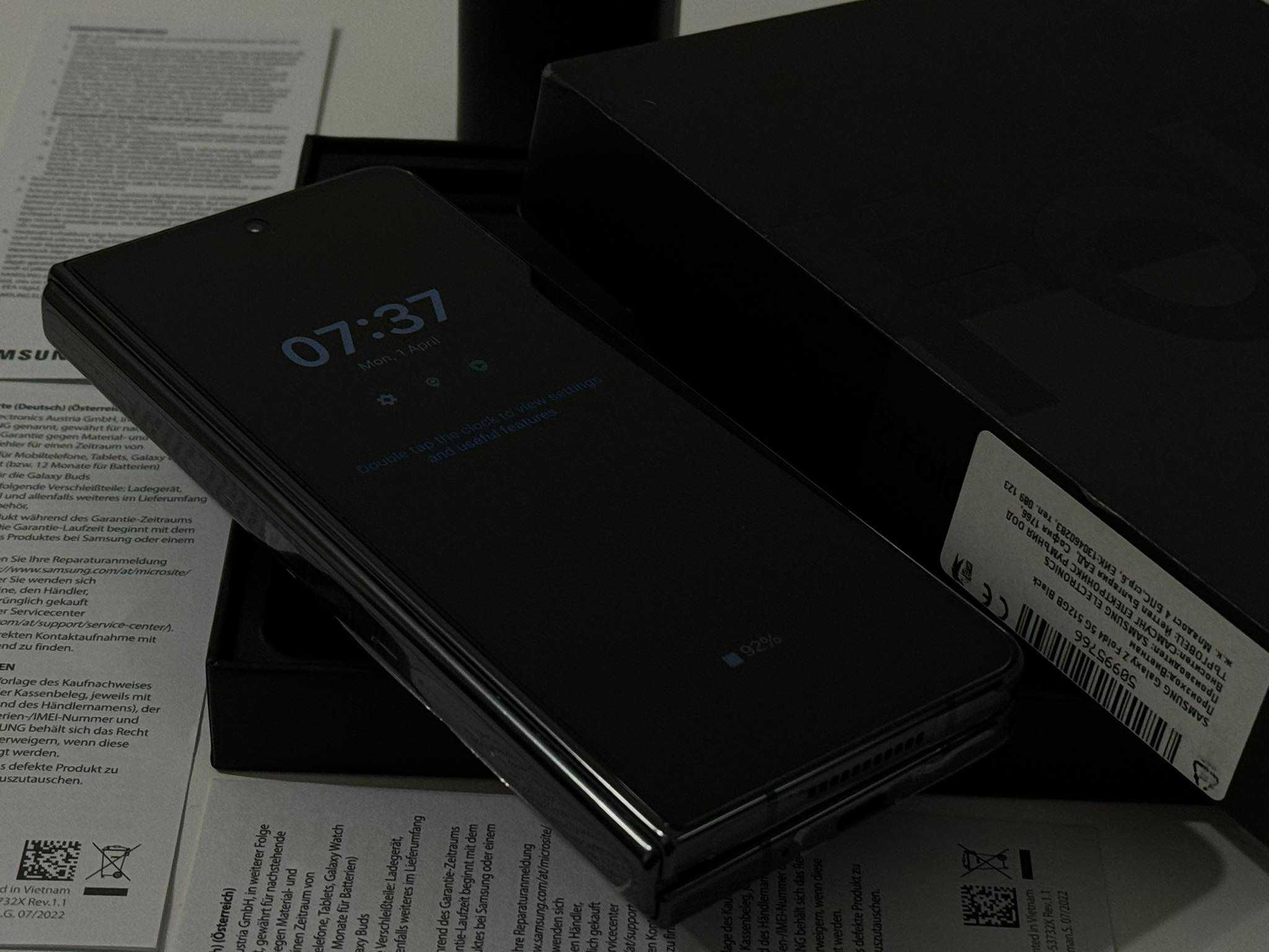 Уникат! 512GB Galaxy Fold 4 Phantom Black (Черен) Гаранция! Бартер!