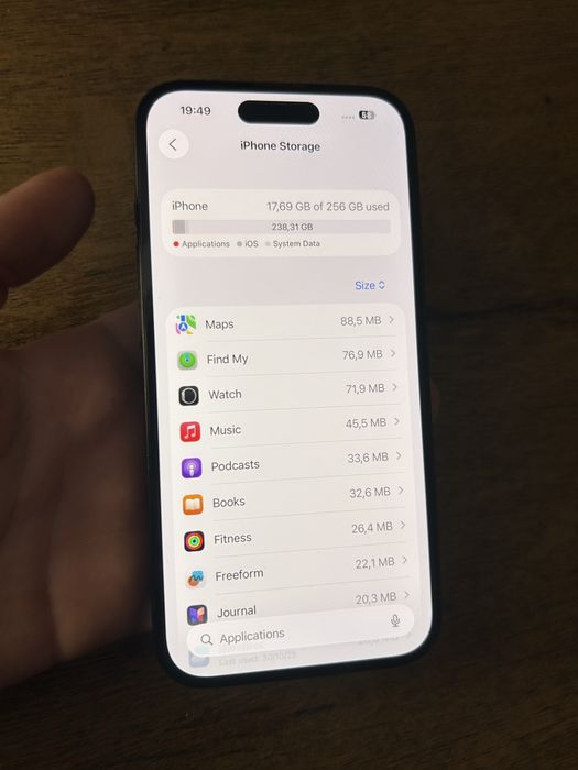 iPhone 15 Black 256GB Перфектен