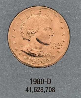 1 dollar USA - SUA - 1979 D - 1999 D (aUNC)