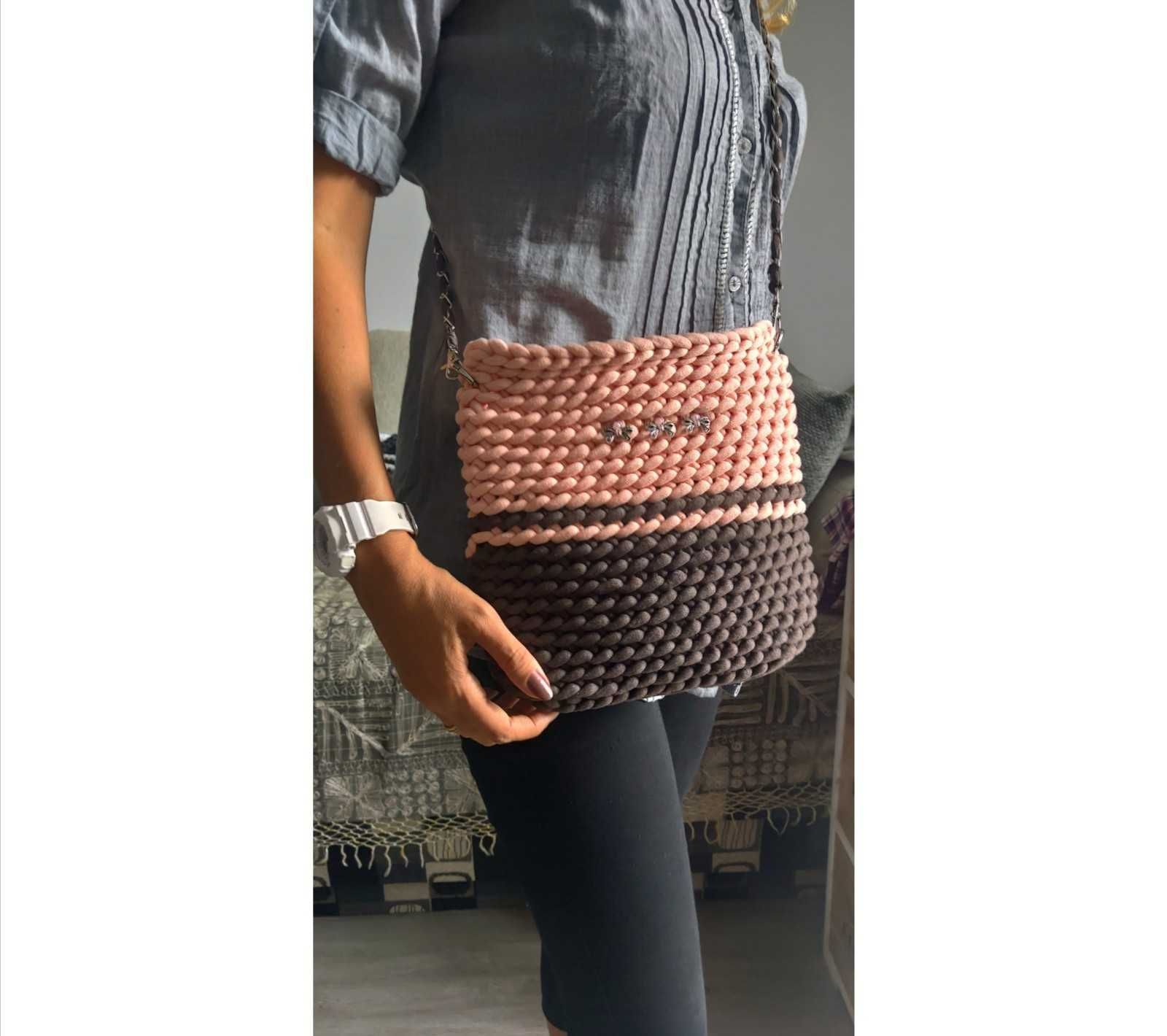 Дамски луксозни ръчно плетени чанти с модерна визия, различни варианти