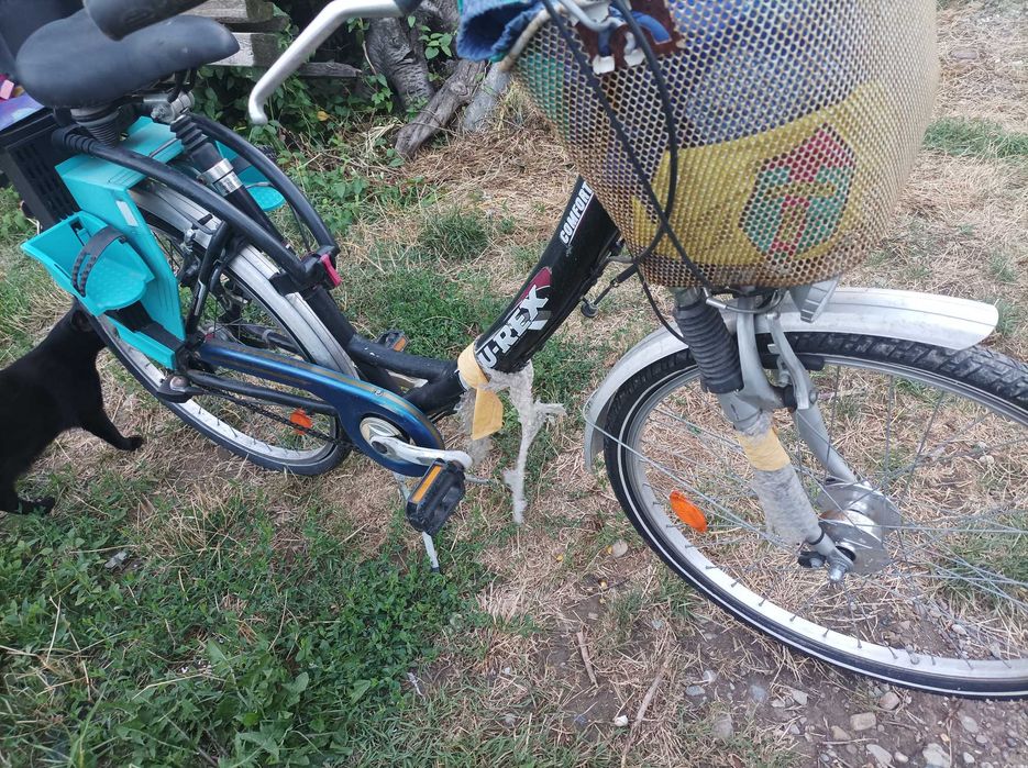 Bicicleta aluminiucu scaun copil originala