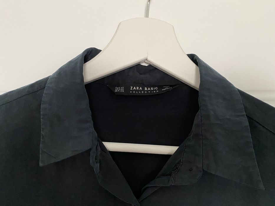 Cămașa neagră Zara, mărimea XS