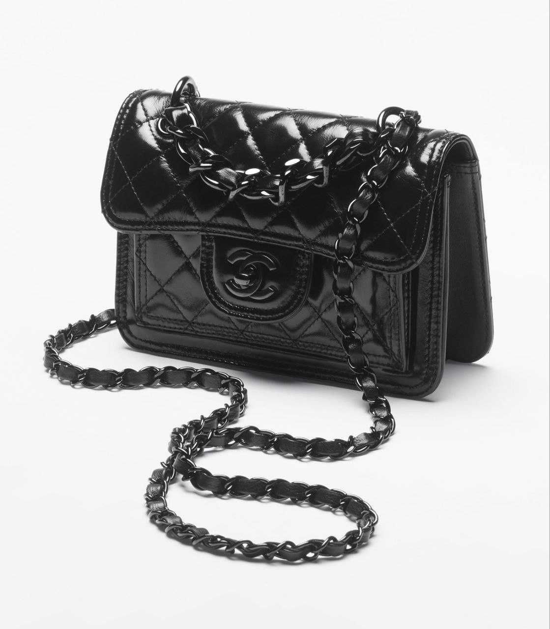 Дамска Чанта Chanel  Calfskin Quilted Double You Mini Flap