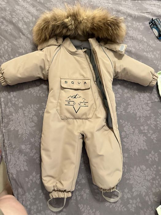 Детский зимний комбинезон слитный