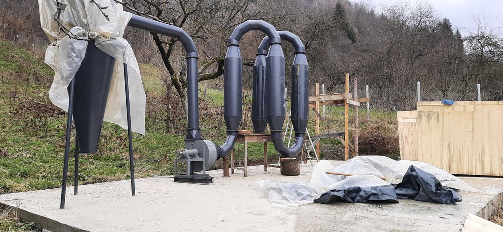 Uscator rumegus peleți