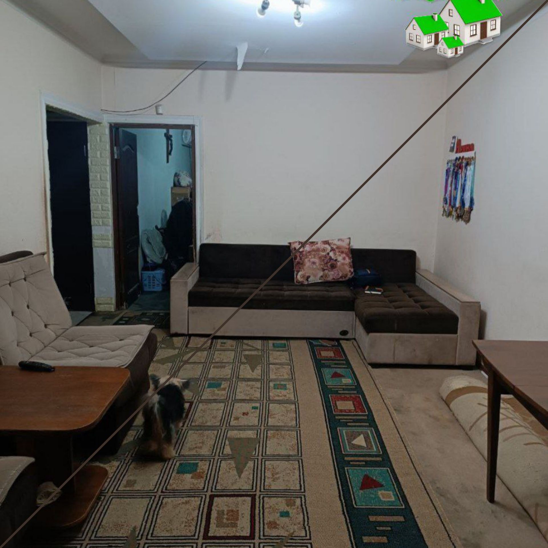 #УЛУЧШЕНКА,60м²,Балкон 2×6,Чиланзар 2 Квартал,2\2\4,Продаётся Квартира