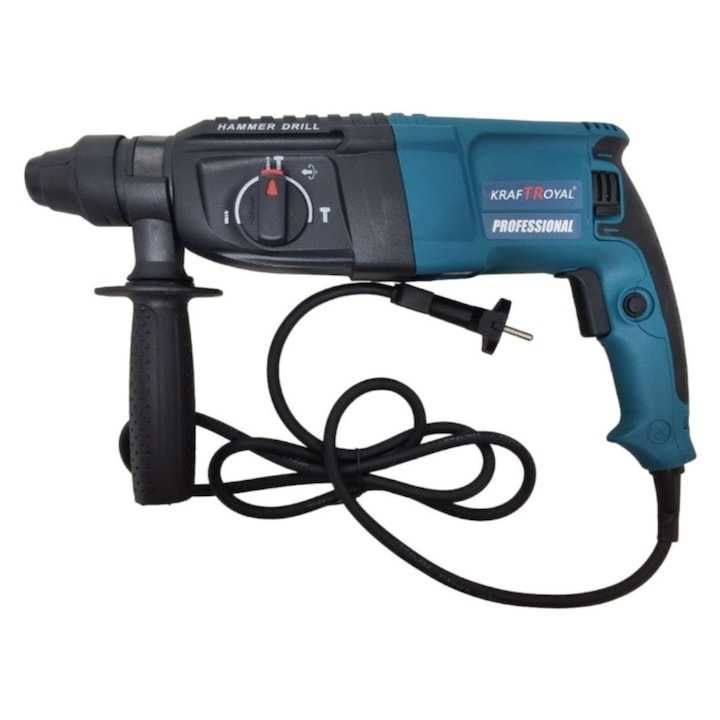 Перфоратор, Kraft Royal, Къртач, 2 глави, Ударен, 220VAC, 1600W, К-т