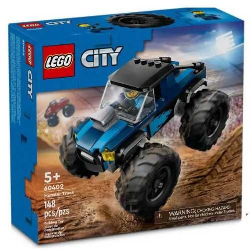 Конструктор Lego City Monster Truck 60402, 14 части, цвят: син
