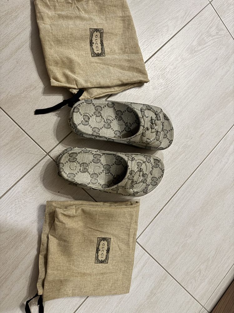 Чехли GUCCI GG oversize slide sandal