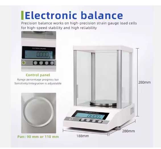 Промышленные лабораторные весы 310 г / 0,001 г