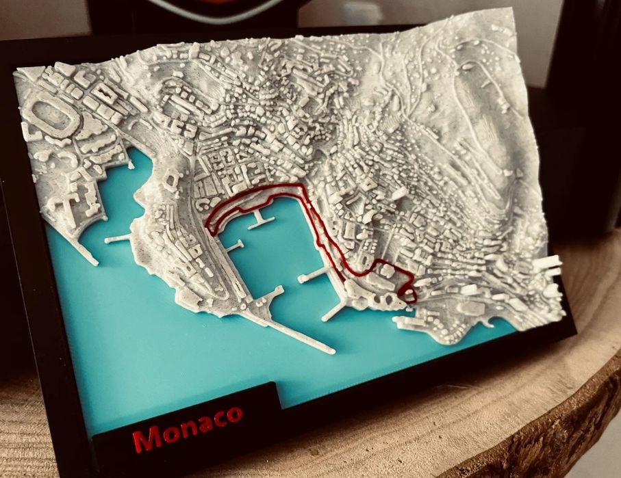 Формула 1 Монако писта 3д принтиране