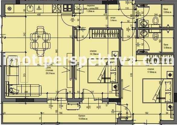Продава се Тристаен апартамент в Пловдив, Христо Смирненски - 111 кв.м за 1271 €/кв.м - Снимка #13