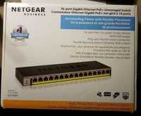 Switch NETGEAR GS116PP 183W PoE budget Gigabit Ethernet Nou. SIGILAT