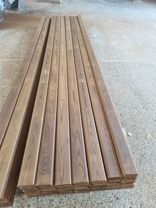 Lambriu deck termo pin fatade lemn