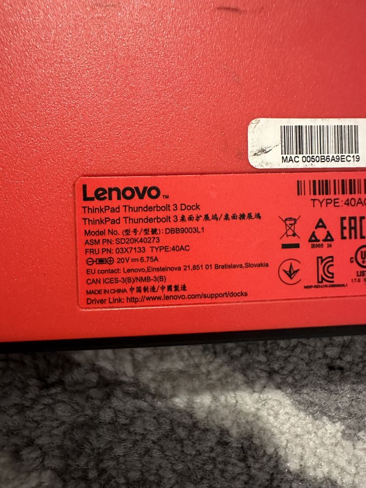Dock Lenovo thunderbolt 3 ca nou