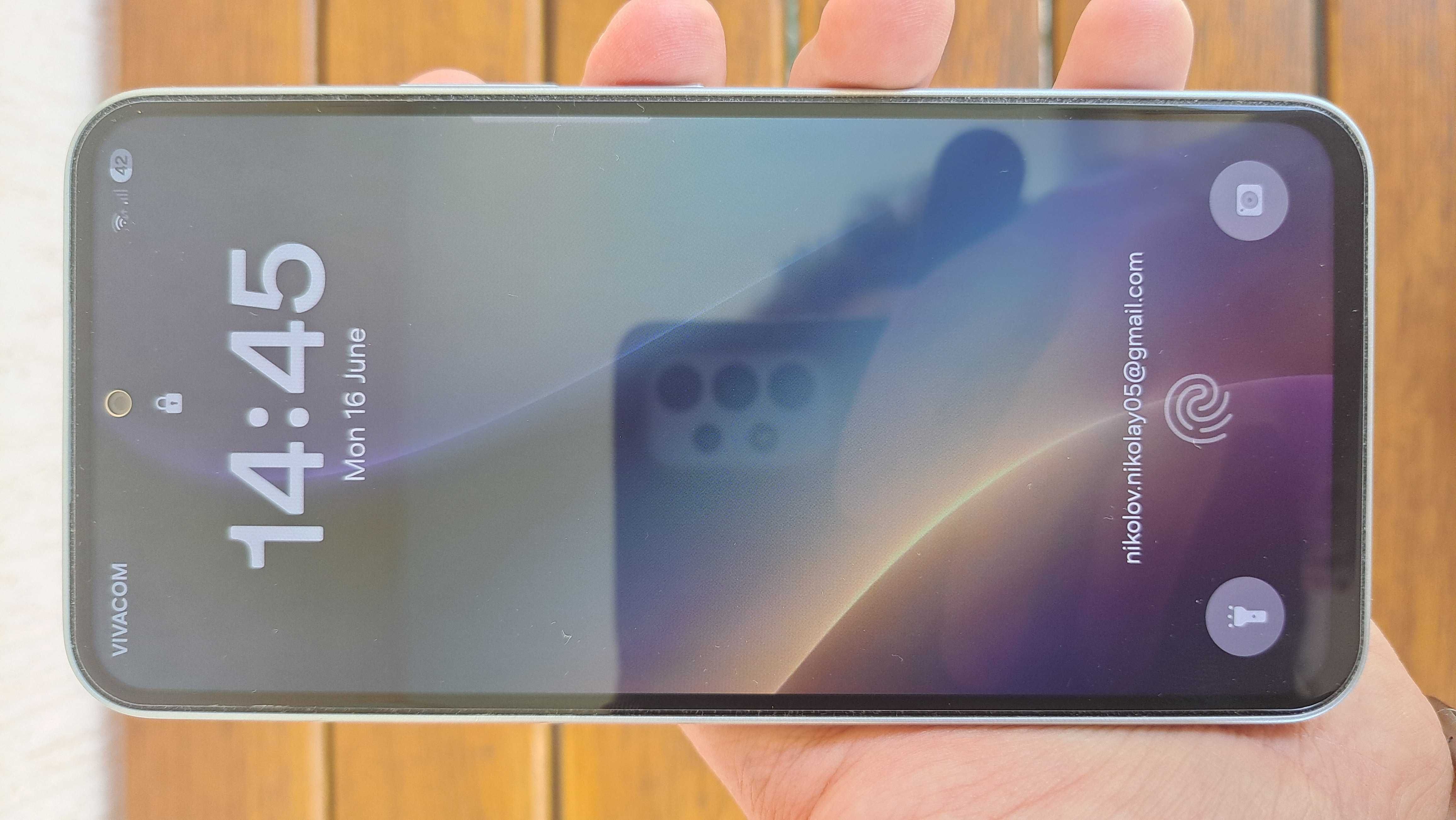 Samsung Galaxy A54 + зарядно, протектор, калъф