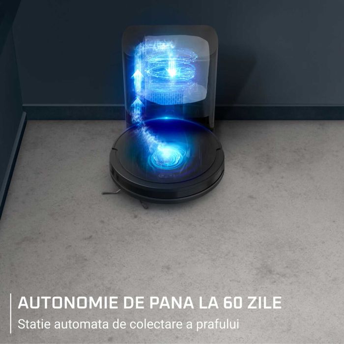 Robot aspirare Rowenta Serie 85+ RR87D5WH 6000Pa, 270 min, statiePraf