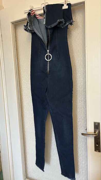 Гащеризон с цип и голи рамене р-р ХС/С