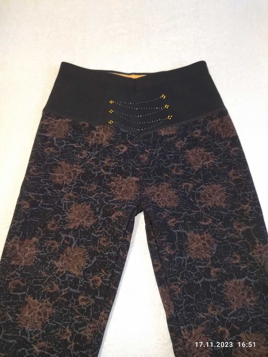 Новые теплые леггинсы, размер S (44-46)