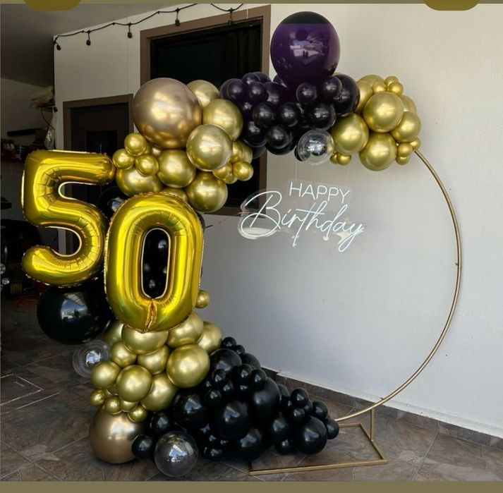 Realizez arcada baloane/flori