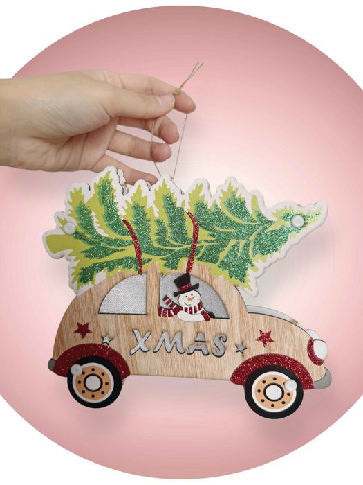 Декоративные елочные игрушки с подсветкой