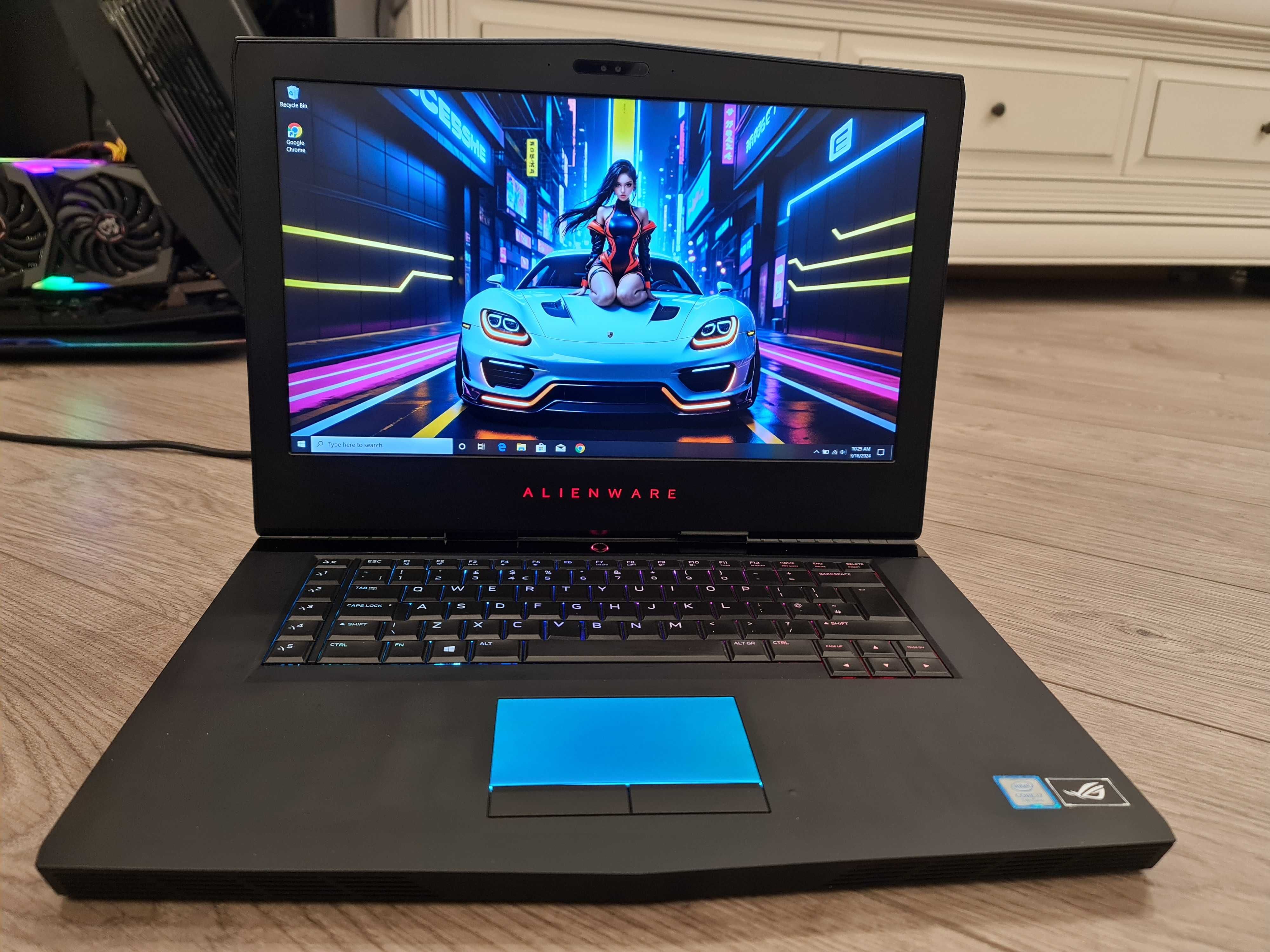 Laptop gaming Alienware ,intel core i7 ,video 8 GTX 1070, ram 32 gb