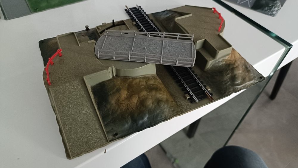 Machetă Trenulet electric Gara Lerino,  Pod  Trecere calea