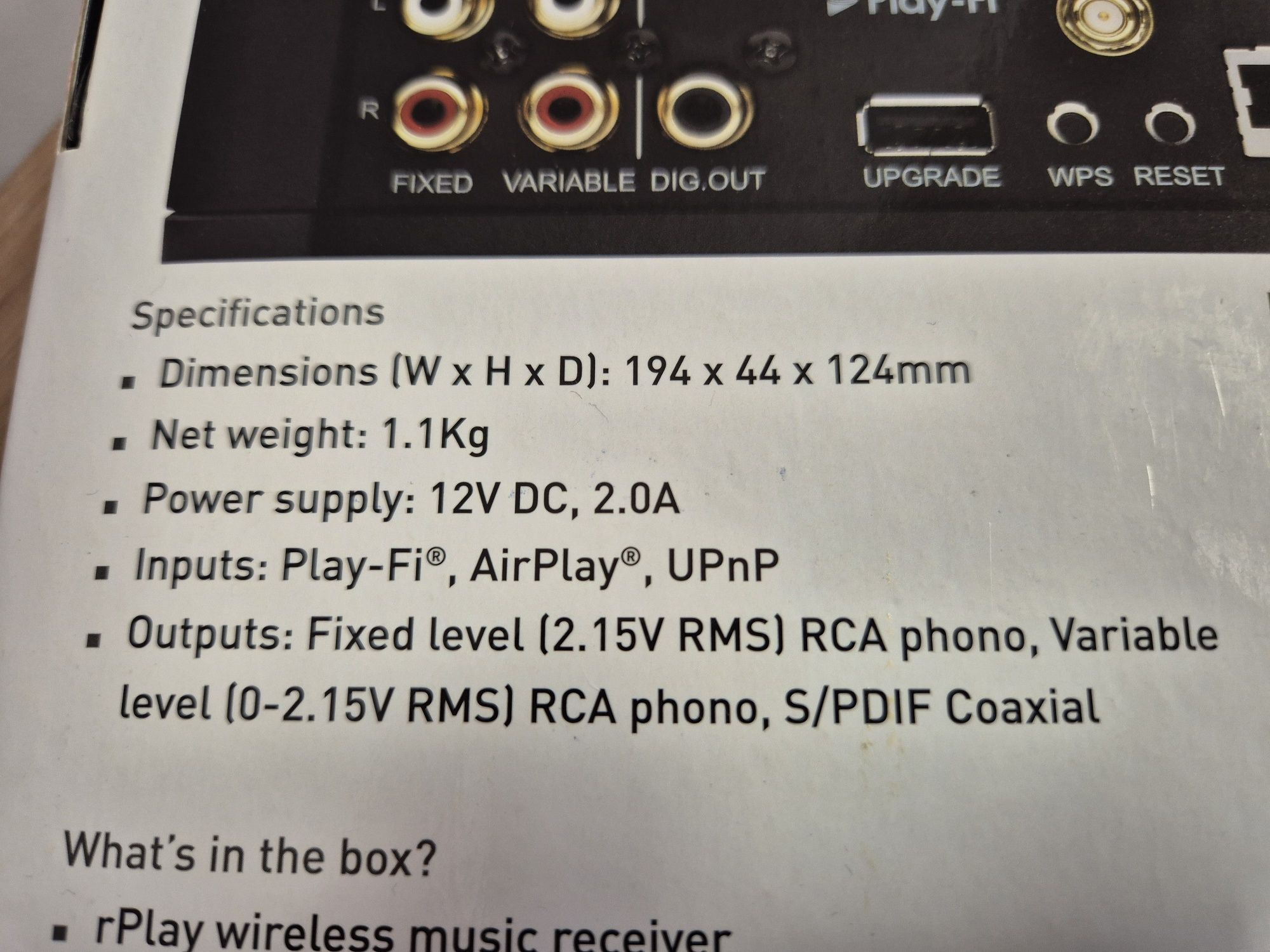 Arcam rPlay Network Audio Player / Streamer